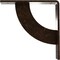 Ekena Millwork Bulwark Steel Bracket, Antiqued Bronze 2"W x 8"D x 8"H BKTM02X08X08BUABZ - alternate 5